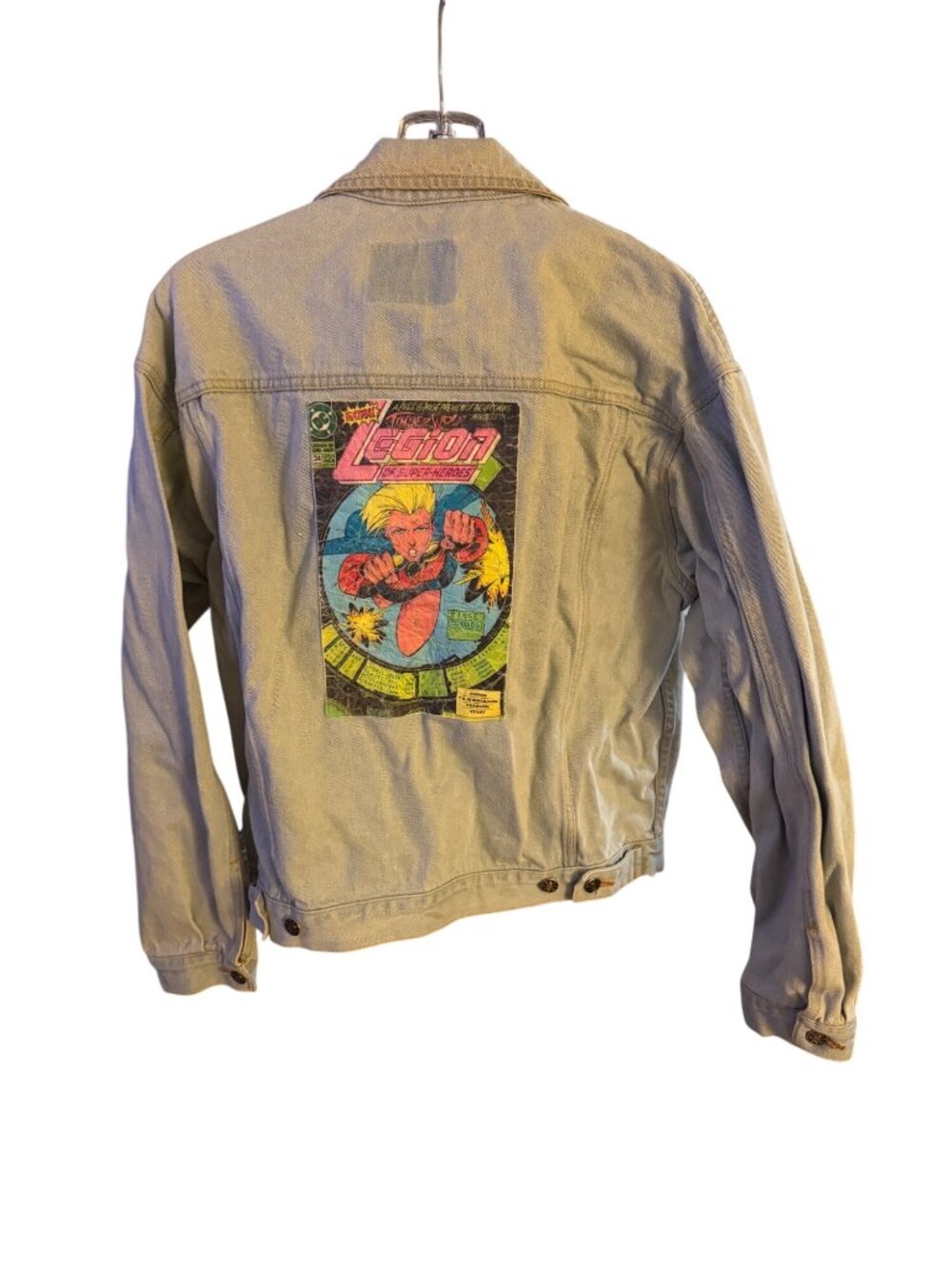 Vintage Essentials Denim Jacket Legion Of Superheroes Patch Large